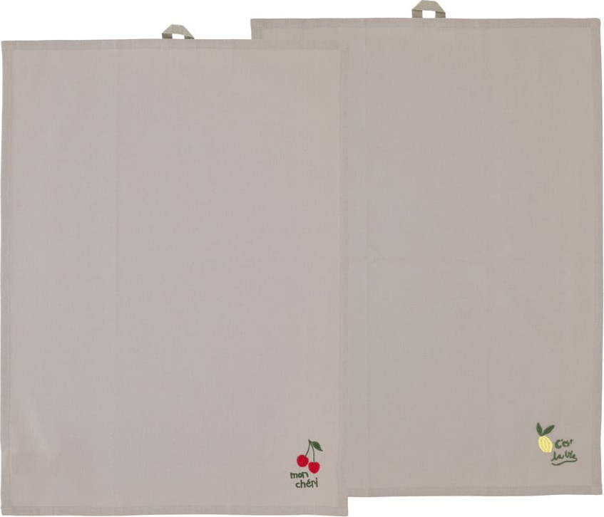 Bavlněné utěrky v sadě 2 ks 50x70 cm Bistro – Södahl Södahl