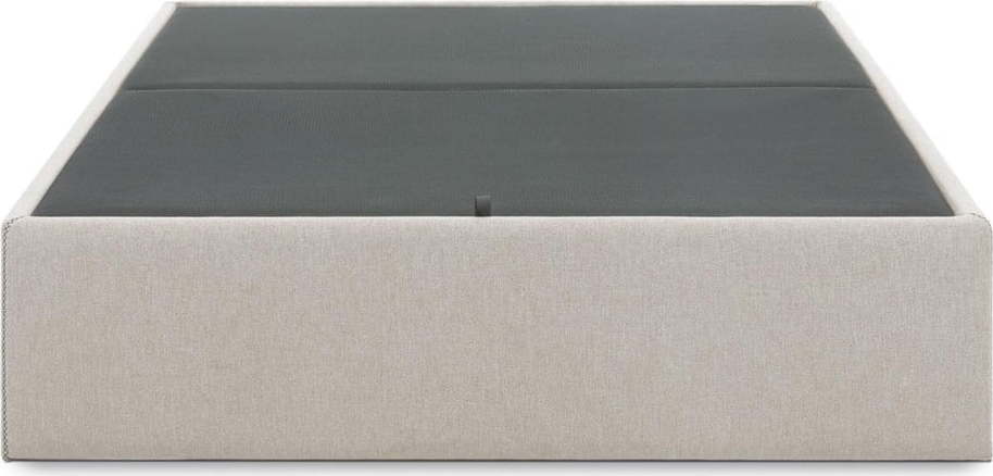 Béžová čalouněná dvoulůžková postel s úložným prostorem 140x190 cm Matters – Kave Home Kave Home