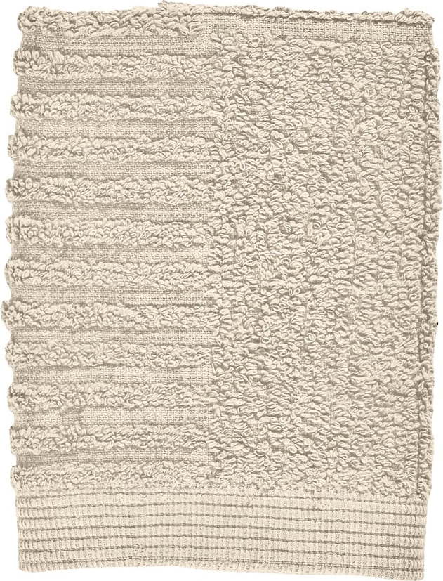 Béžový froté bavlněný ručník 30x30 cm Classic – Zone Zone