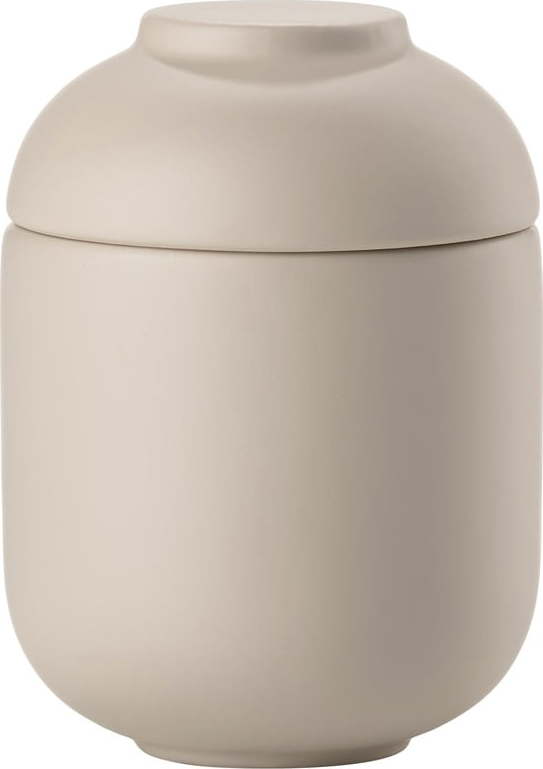 Béžový kameninový koupelnový organizér na vatové tampony Sensu – Zone Zone