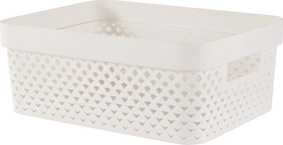 Béžový plastový úložný box 36x27x14 cm Pure – Curver Curver