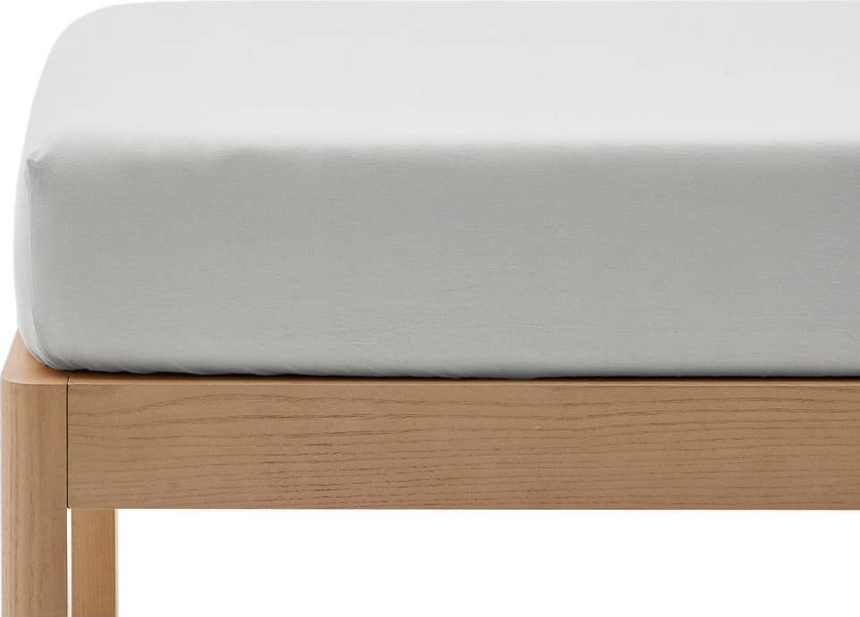 Bílé napínací prostěradlo z bavlněného perkálu 70x140 cm Fleno – Kave Home Kave Home