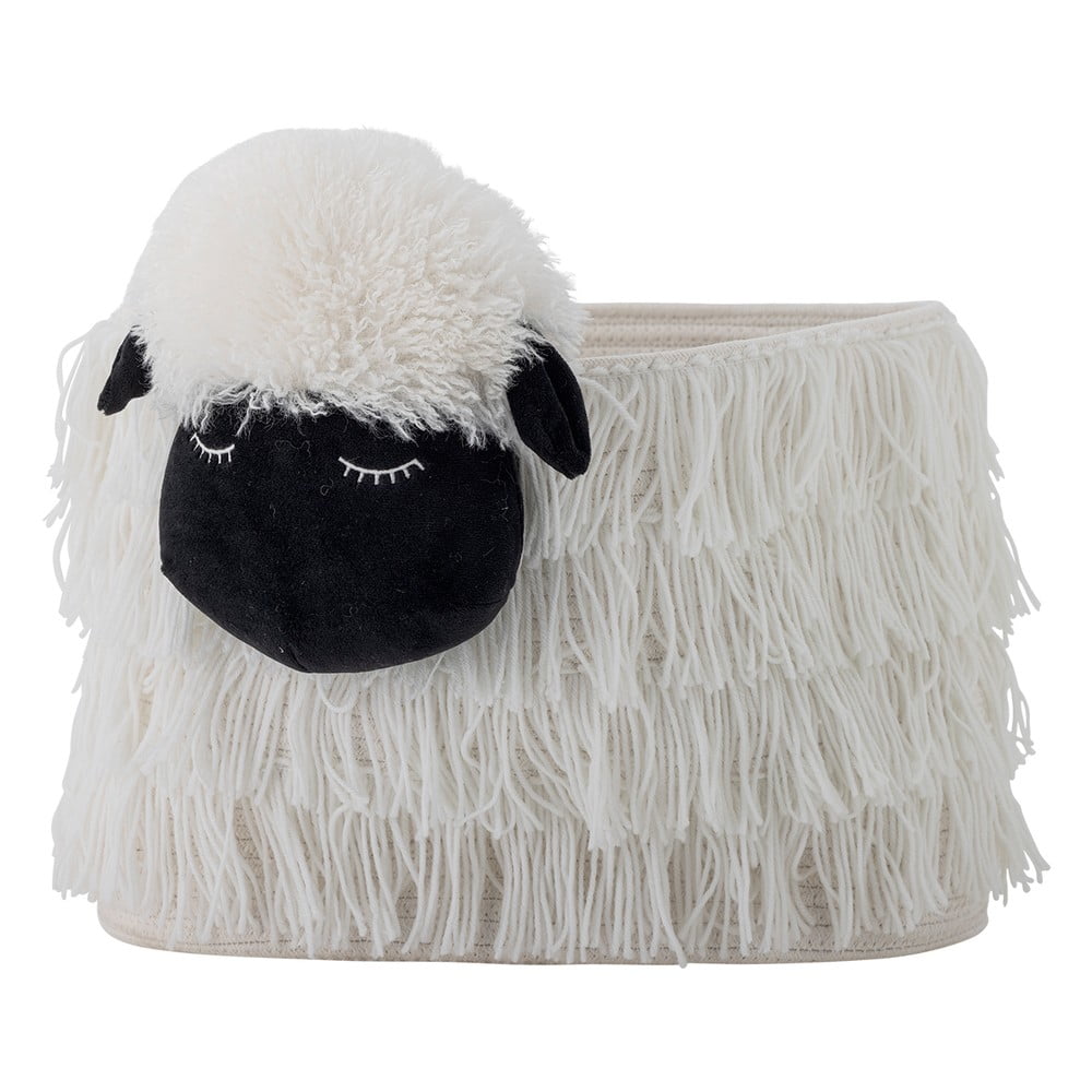 Bílý látkový dětský koš na hračky 40x25x30 cm Dolly – Bloomingville Mini Bloomingville Mini