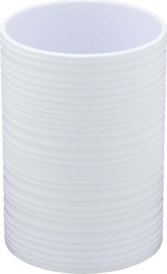 Bílý plastový kelímek na zubní kartáčky Lyon – Allstar Allstar