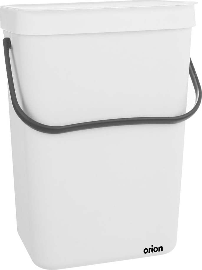Bílý plastový odpadkový koš 10 l – Orion Orion