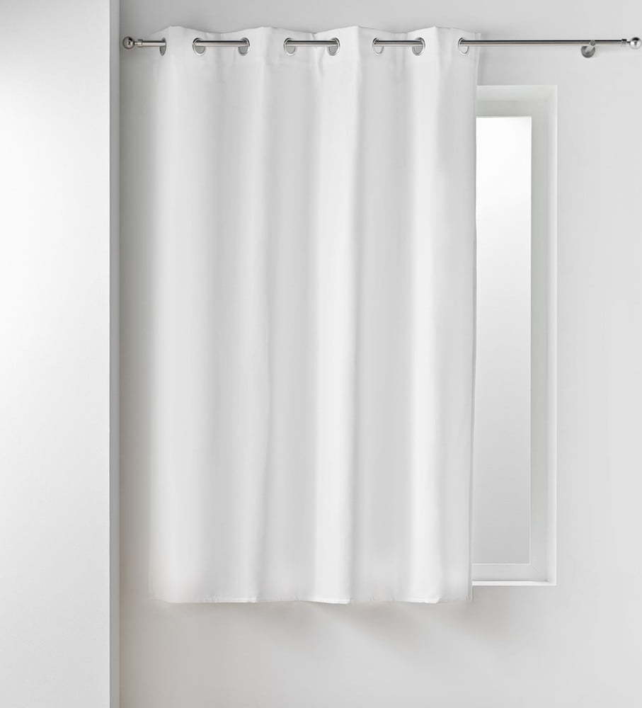 Bílý termo závěs z mikrovlákna 135x180 cm Micropolar – douceur d'intérieur Douceur d intérieur