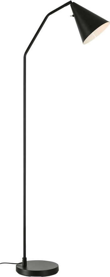 Černá LED stmívatelná stojací lampa s kovovým stínidlem (výška 144 cm) Funil – Markslöjd Markslöjd