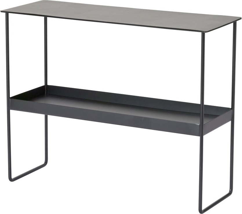 Černý kovový konzolový stolek 29x78 cm Bull – LIND DNA Lind DNA