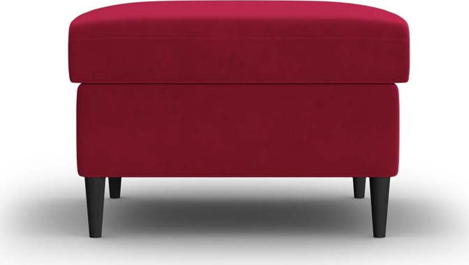 Červená sametová podnožka Kyoto – Cosmopolitan Design Cosmopolitan design