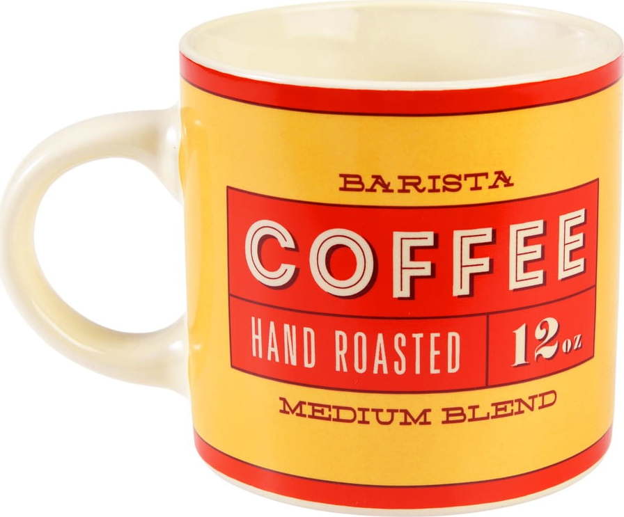 Červený/krémový keramický hrnek 350 ml Barista – Rex London Rex London