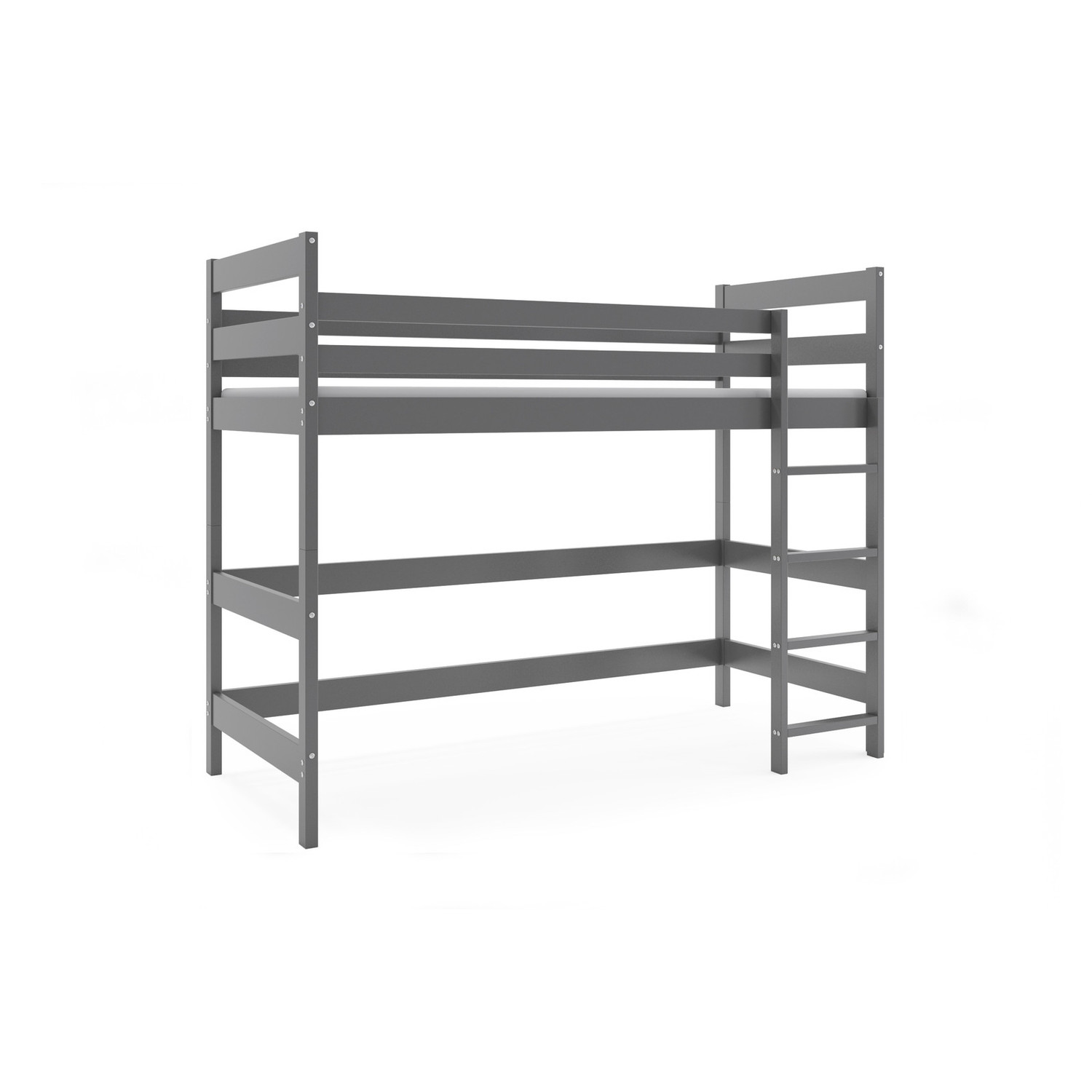 Dětská patrová postel ANTRESOLA 90x200 cm Šedá BMS