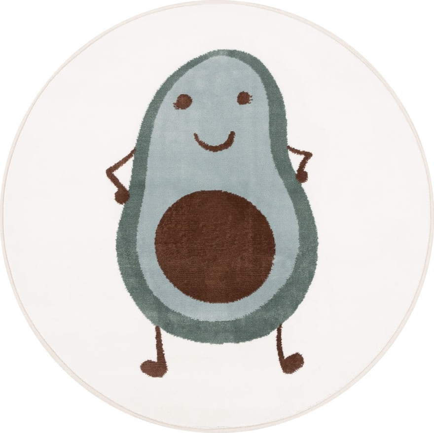 Dětský koberec v mentolové barvě/slonovinový ø100 cm Avocado Mint – FD FD