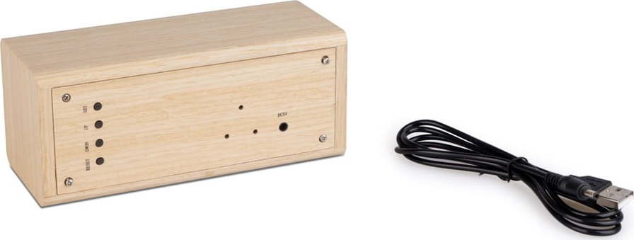 Digitální stolní budík Timber – Balvi Balvi