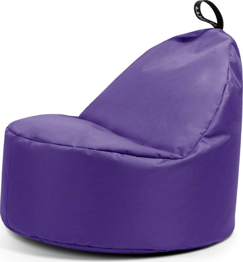 Fialový sedací vak Round L – So Soft? So Soft?
