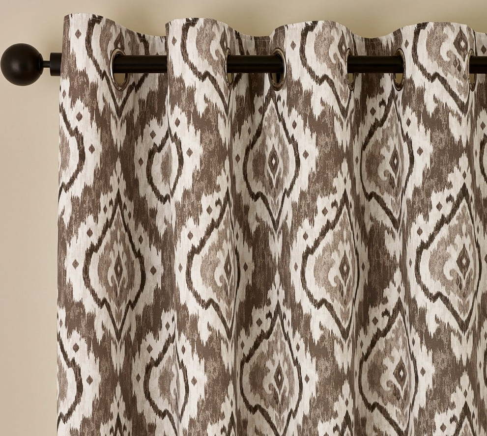 Hnědé závěsy v sadě 2 ks 117x229 cm Suri Geo – Pineapple Elephant Pineapple Elephant