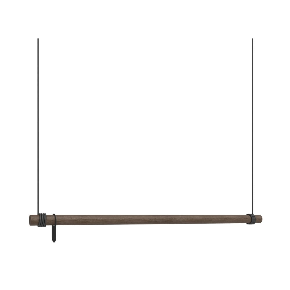 Hnědý nástěnný věšák z dubového dřeva 110 cm Swing L – LIND DNA Lind DNA