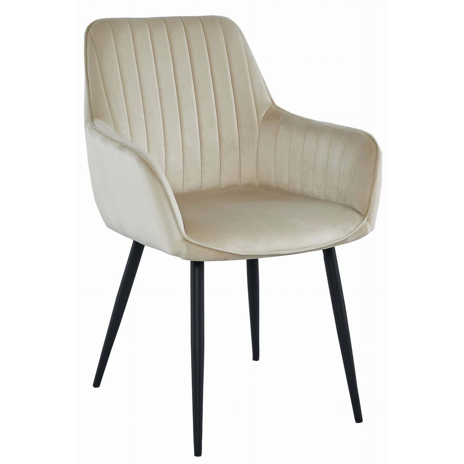 Jídelní židle SOLDEN - béžová/černé nohy Signal-nabytek