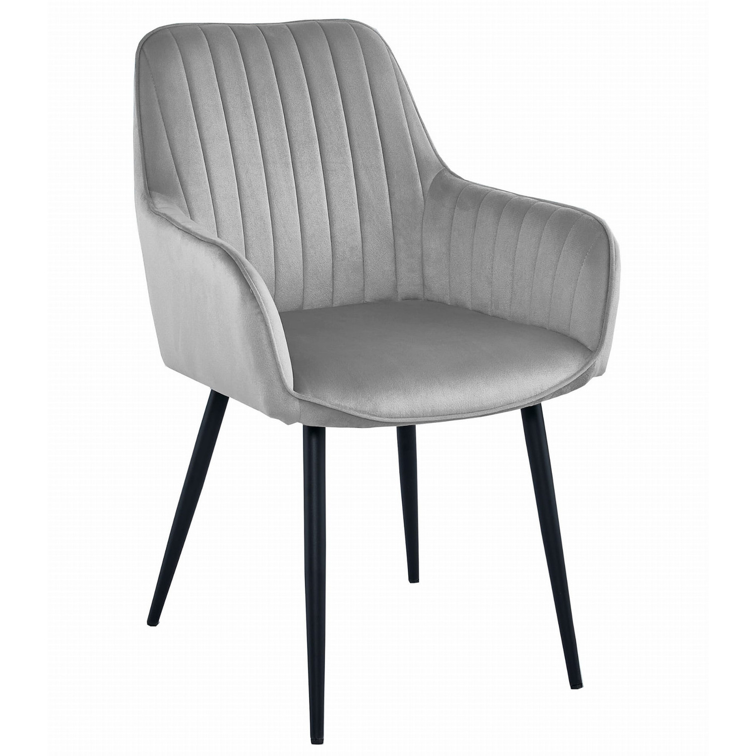 Jídelní židle SOLDEN - šedá/černé nohy Signal-nabytek