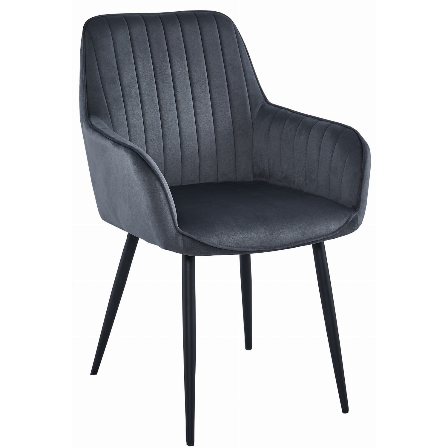 Jídelní židle SOLDEN - tmavě šedá/černé nohy Signal-nabytek