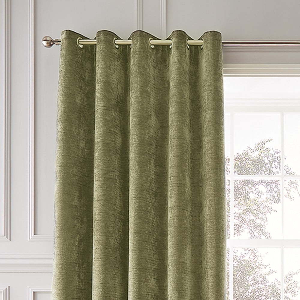 Khaki termo závěsy v sadě 2 ks z žinylky 117x183 cm Selene Luxury Chenille – Hyperion Hyperion