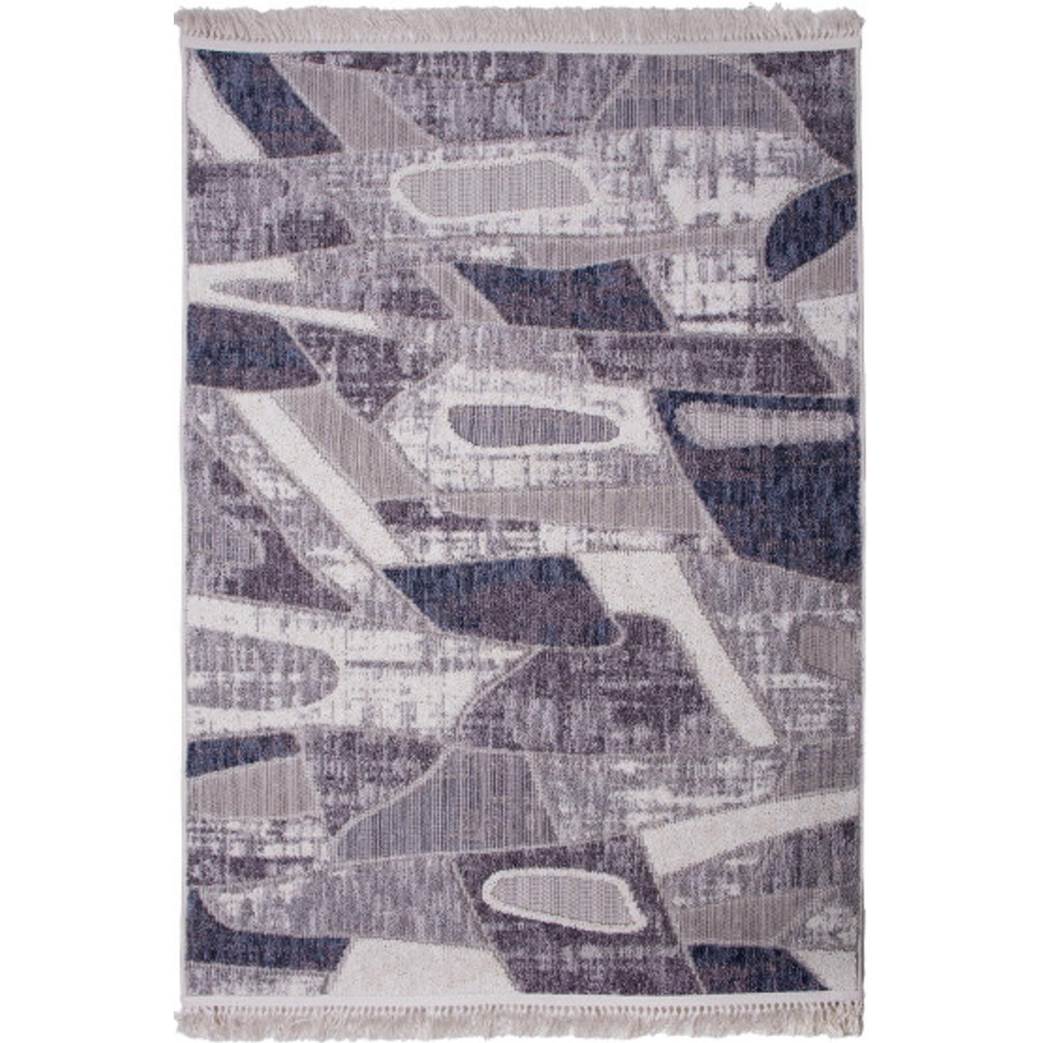 Koberec BENITA 519 modrá-krémová - 80x150 cm Marbex