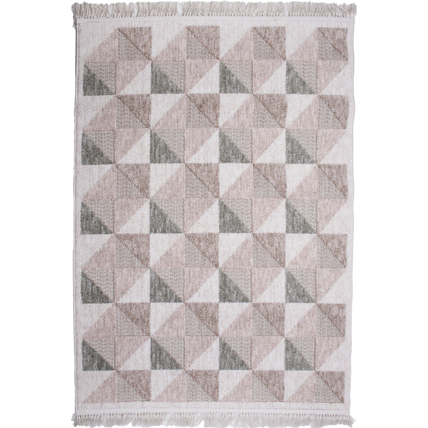 Koberec BENITA 654 zelená-krémová - 133x190 cm Marbex