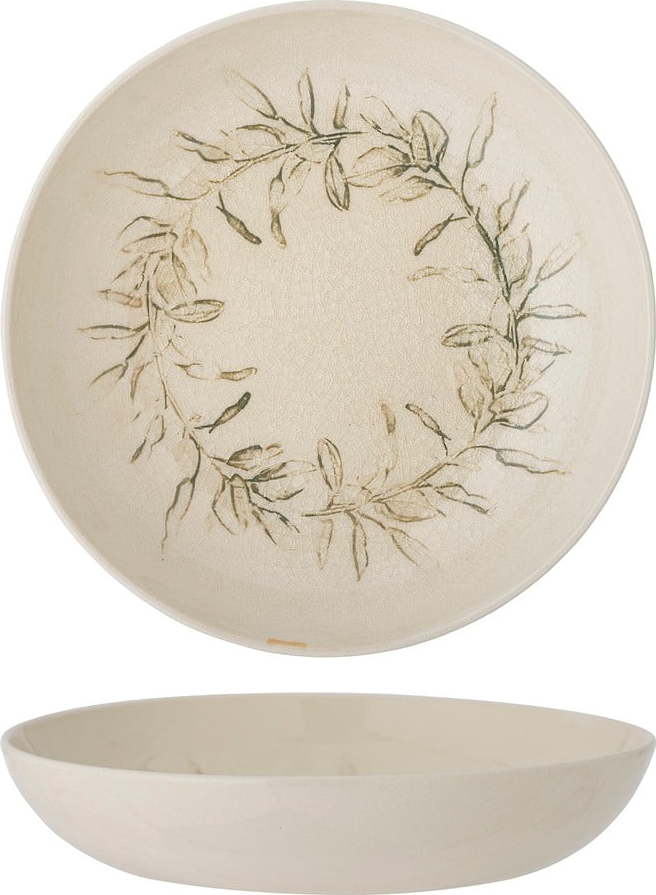 Krémová miska s vánočním motivem z kameniny 450 ml Hollie – Bloomingville Bloomingville