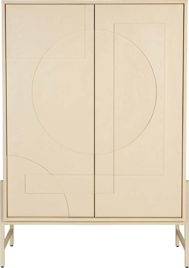 Krémová skříňka v dekoru dubu 100x140x45 cm Faces – Zuiver Zuiver