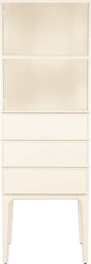 Krémová skříňka z dubového dřeva 60x180x45 cm June – Zuiver Zuiver