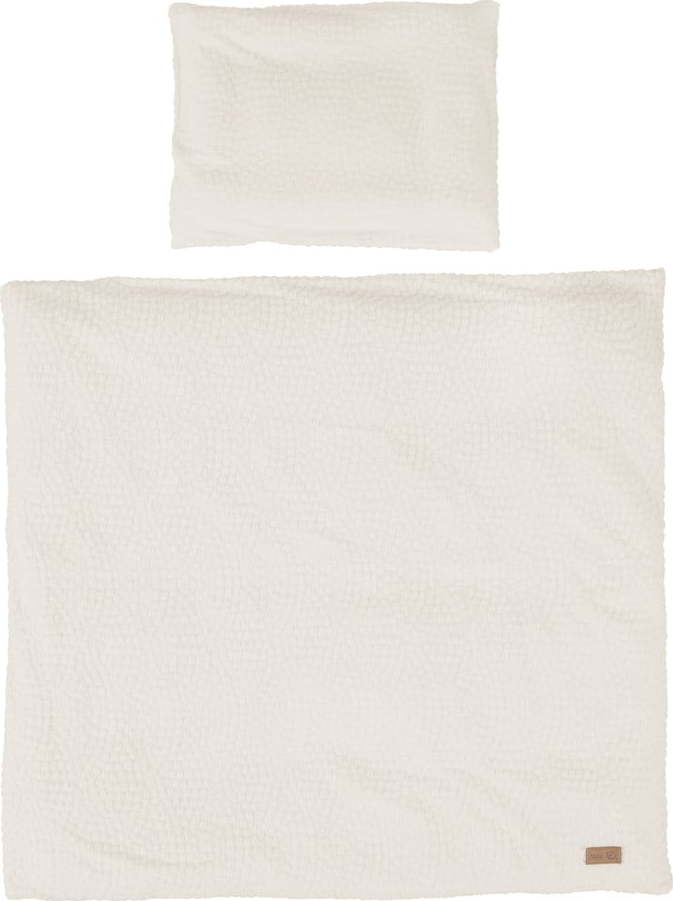 Krémové dětské povlečení do postýlky 80x80 cm Seashells – Roba Roba