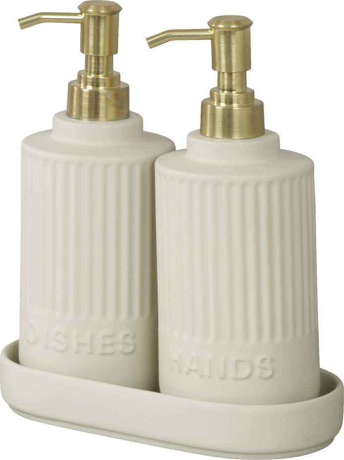 Krémový keramický stojan na mycí prostředky Heidi – Wenko WENKO