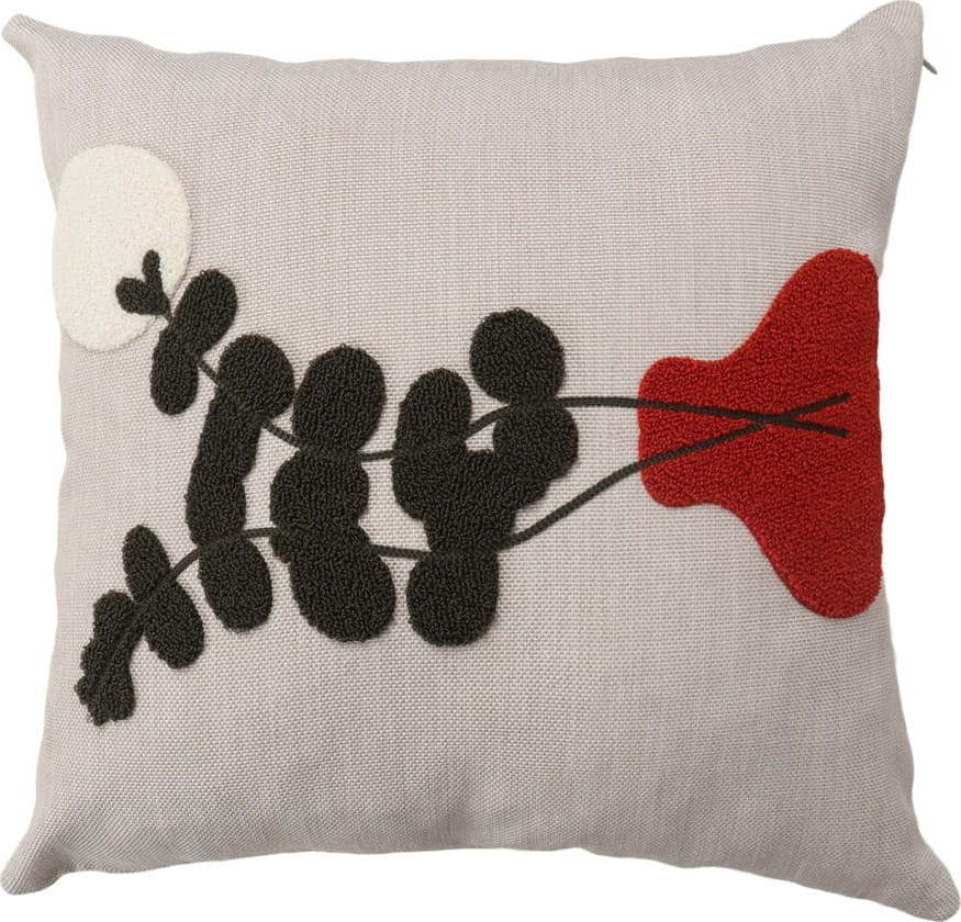Lněný dekorační polštář 43x43 cm Vazo – Mioli Decor Mioli Decor