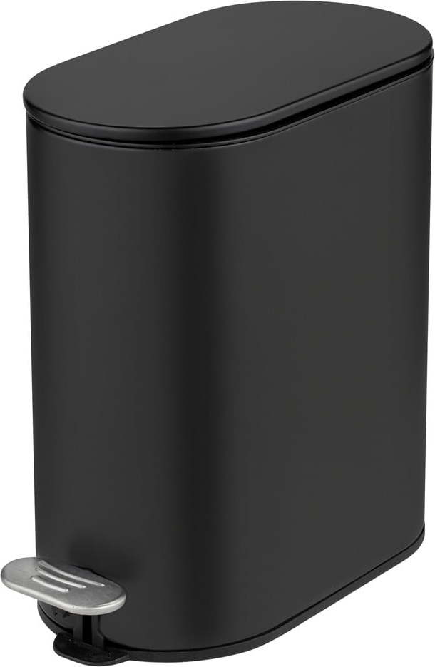 Matně černý nášlapný ocelový odpadkový koš 5 l Collungo – Wenko WENKO