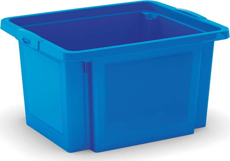 Modrý plastový úložný box 42x35x23 cm H-Box S – KIS KIS