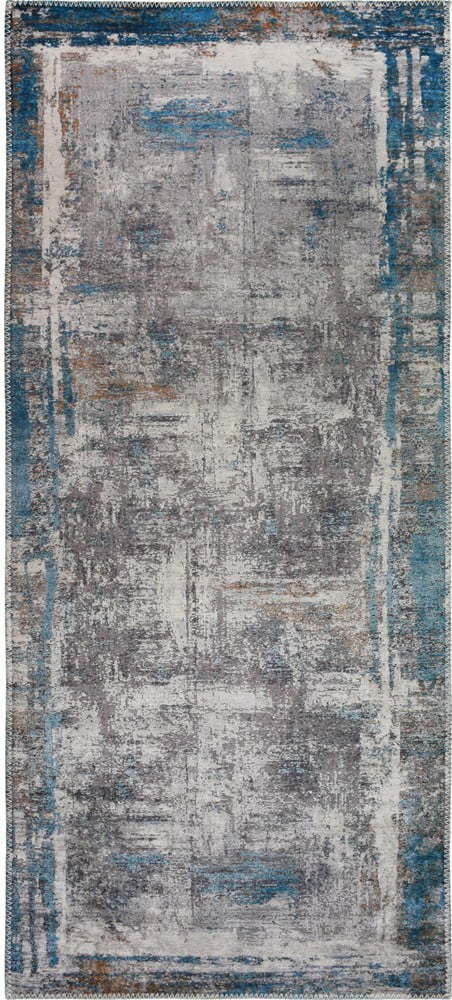 Modrý pratelný běhoun 80x200 cm Abstract Colors Blue – Vitaus Vitaus