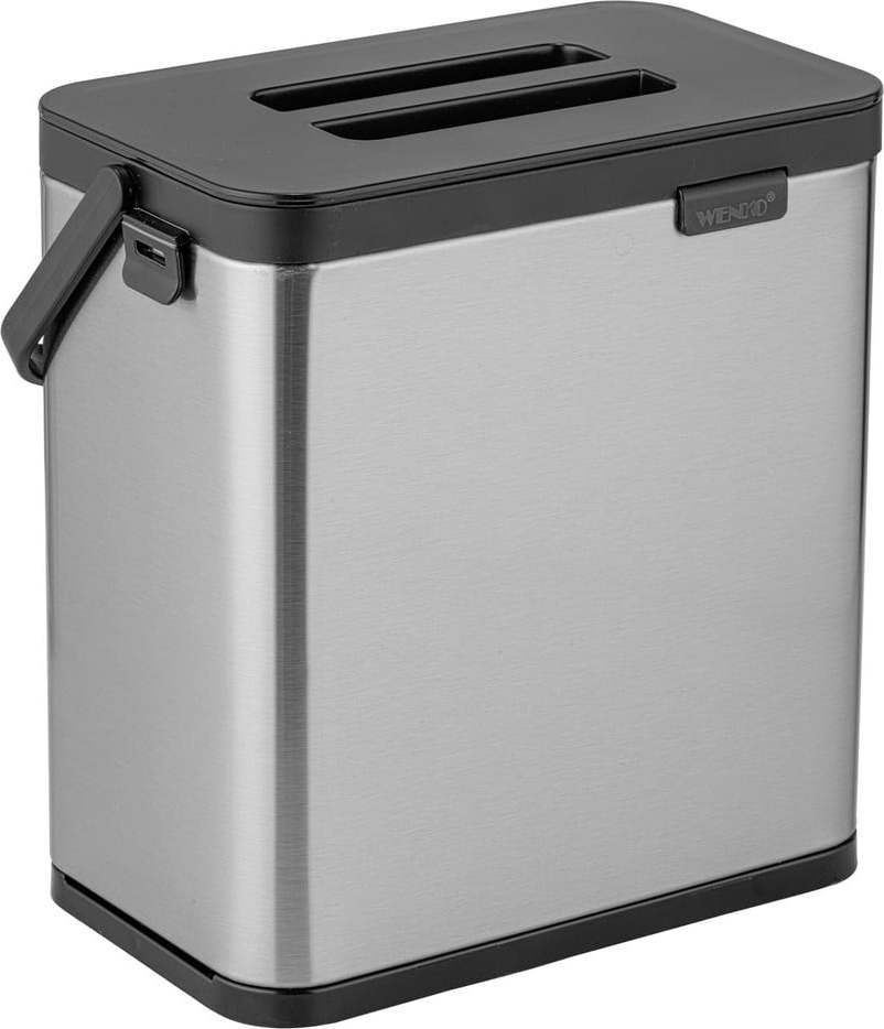 Nádoba na kompostovatelný odpad v matně stříbrné barvě 3 l Colin – Wenko WENKO