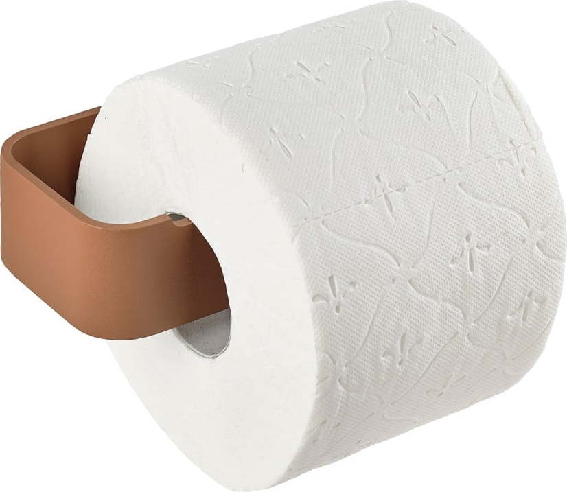 Nástěnný kovový držák na toaletní papír v terakotové barvě Ume – Zone Zone