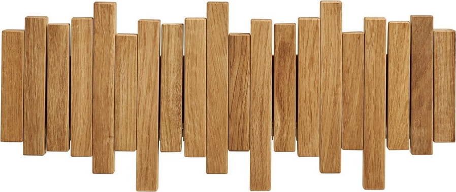 Nástěnný věšák z dubového dřeva v přírodní barvě 3 cm Caltra – House Nordic House Nordic