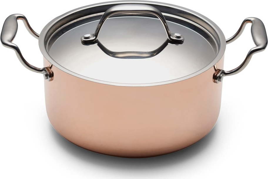 Nerezový/měděný hrnec s pokličkou na indukci 3 l – Blomsterbergs Blomsterbergs