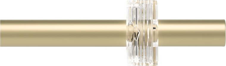 Ocelová roztažitelná garnýž v matně zlaté barvě 107 - 305 cm Flute – Umbra Umbra