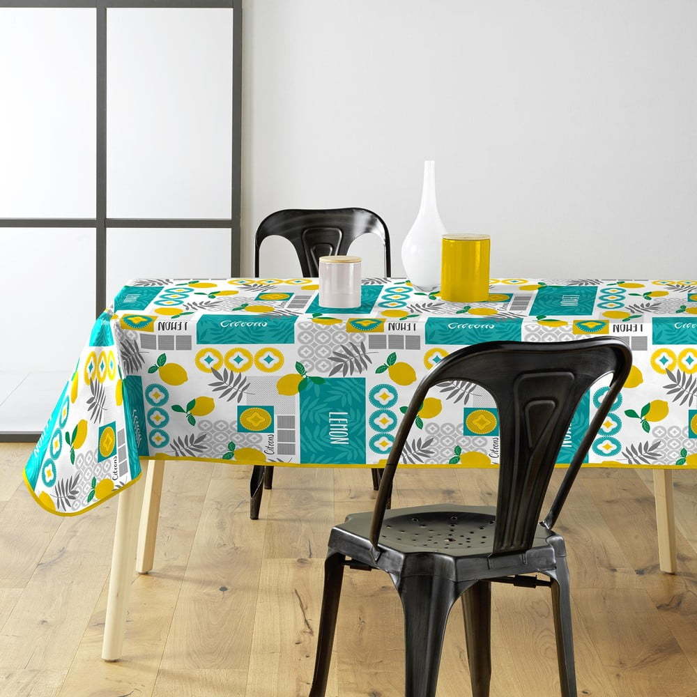 Omyvatelný ubrus z PVC 140x240 cm Citronnade – douceur d'intérieur Douceur d intérieur