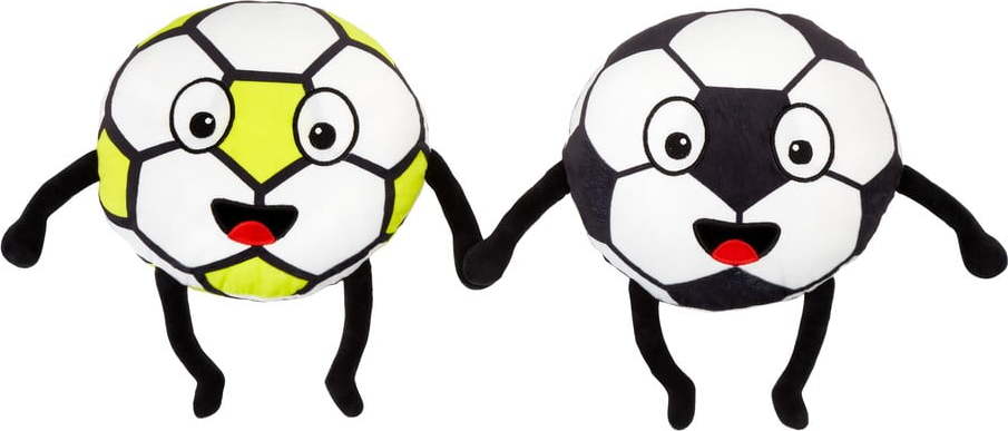 Plyšové dětské polštářky v sadě 2 ks 25x25 cm Forever Together Football – Catherine Lansfield Catherine Lansfield
