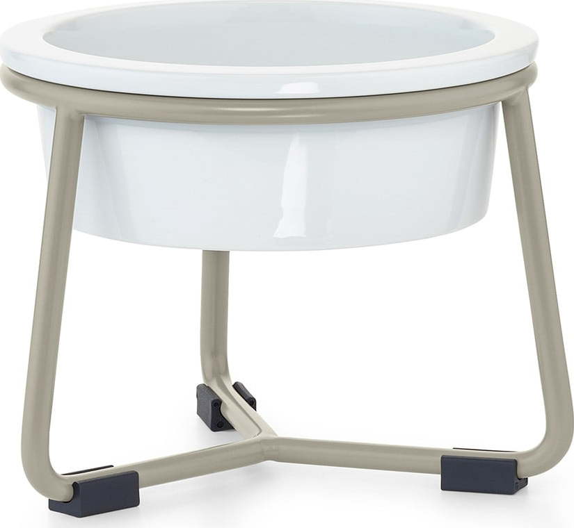 Porcelánová miska s podstavcem pro psa ø 20 cm Pranzo Greige M – MiaCara MiaCara