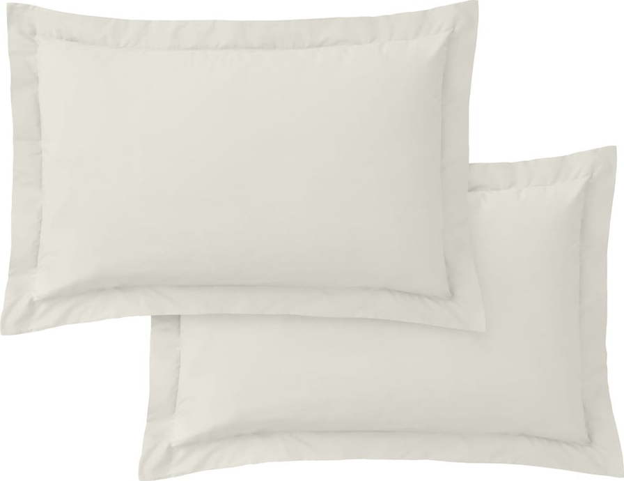 Povlaky na polštáře v sadě 2 ks z bavlněného perkálu 50x75 cm Cotton Percale – Bianca Bianca