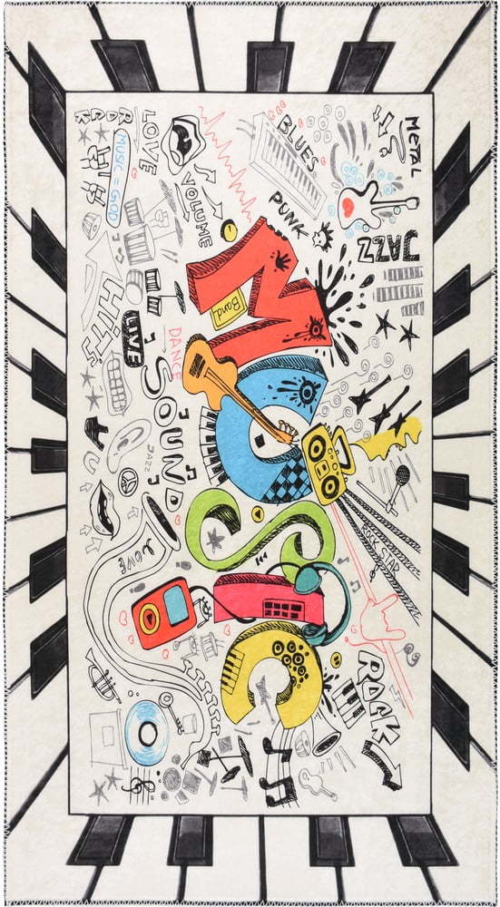 Pratelný dětský koberec 80x120 cm Musical – Vitaus Vitaus