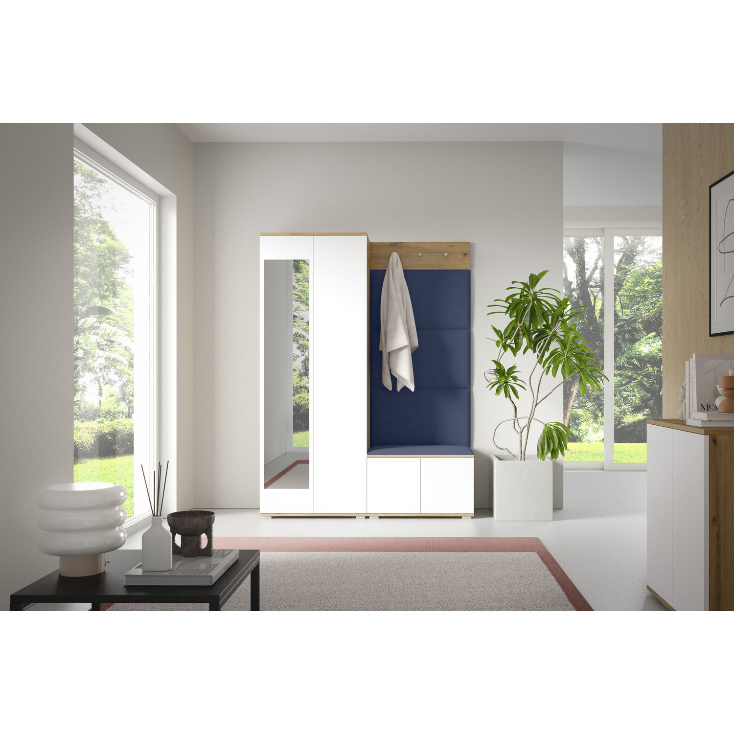 Předsíňová stěna SEVILLA I Modrá III SG nabytek