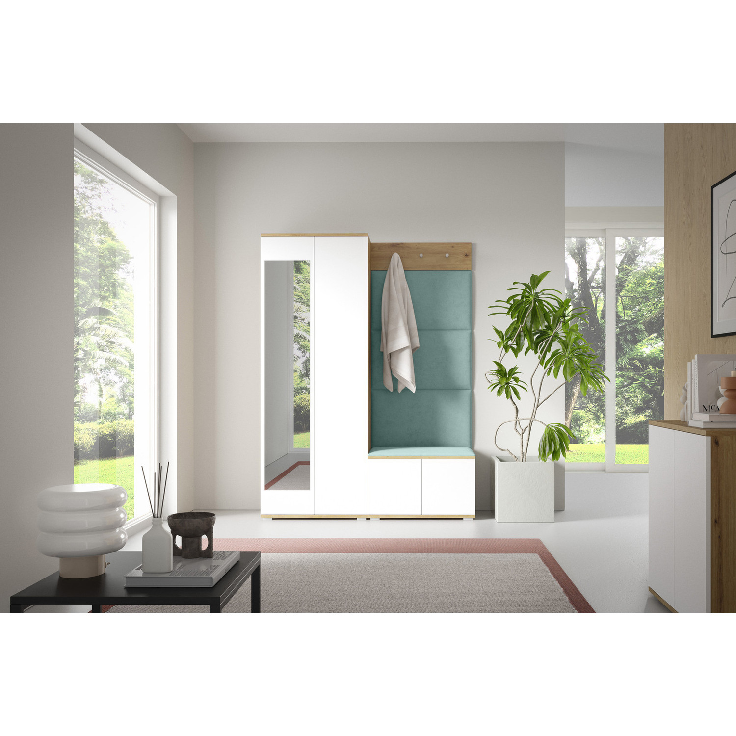 Předsíňová stěna SEVILLA I Modrá SG nabytek