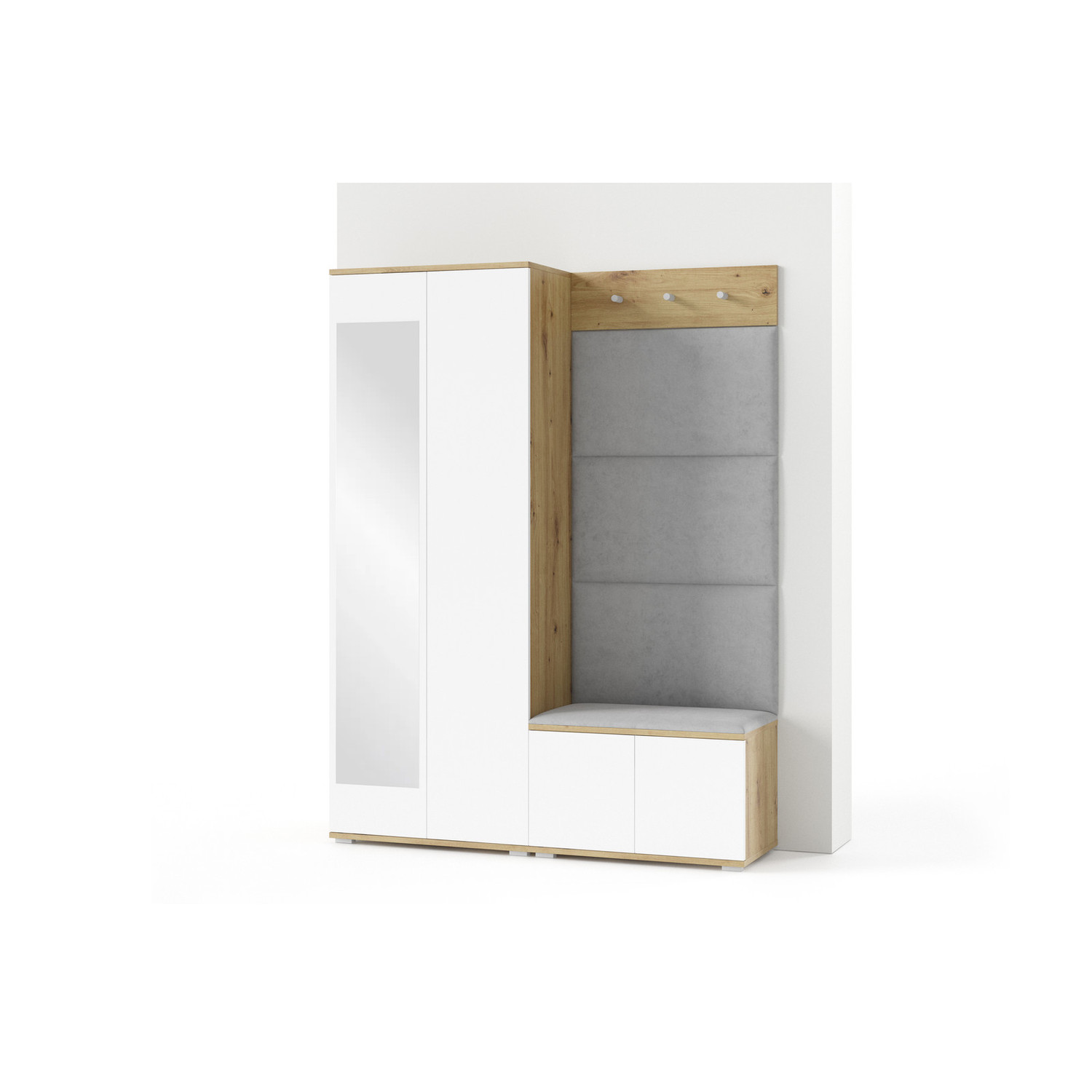 Předsíňová stěna SEVILLA I Šedá III SG nabytek