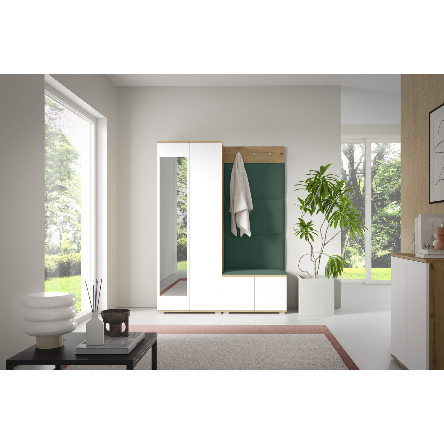 Předsíňová stěna SEVILLA I Zelená II SG nabytek