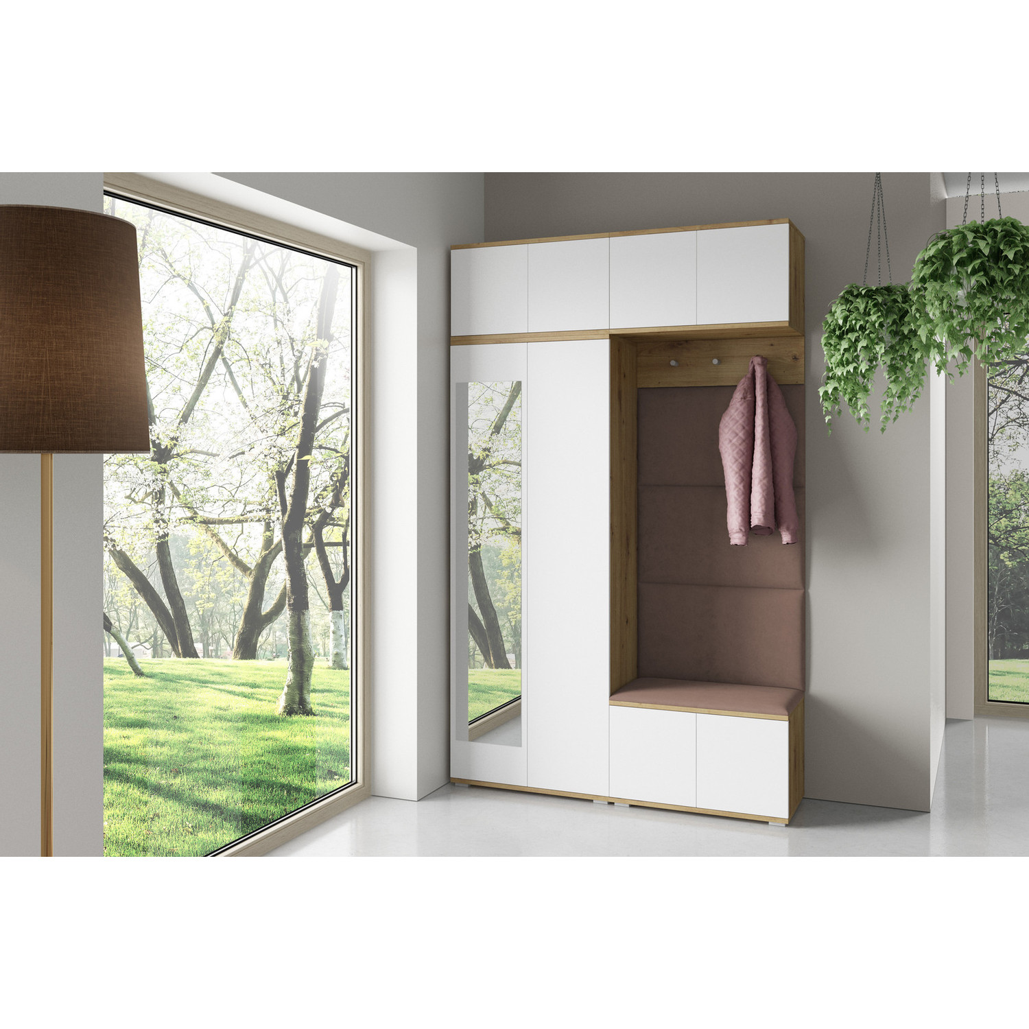 Předsíňová stěna SEVILLA III Hnědá II SG nabytek